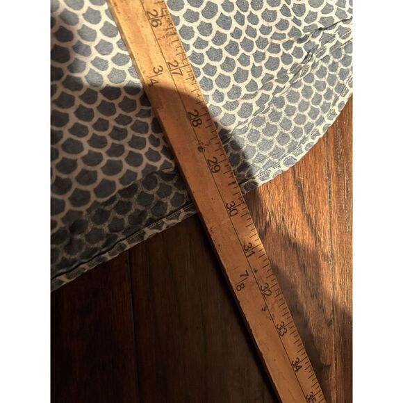 Faherty Mens XXL Short Sleeve Button Down Short Hawaiian Geometric Blue - Picture 7 of 7